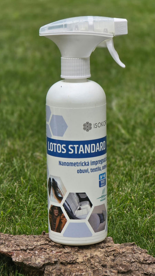 Isokor LOTOS Standard – univerzálna nanoimpregnácia odevov, obuvi, textilu a kože